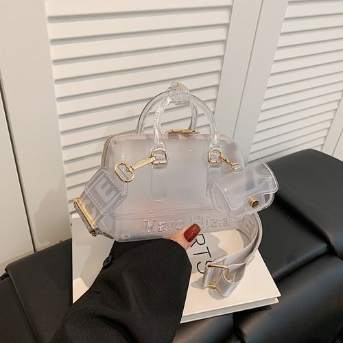Trendy Jelly Crossbody Bag Macaron Color Pillow Satchel for Fashion Lovers