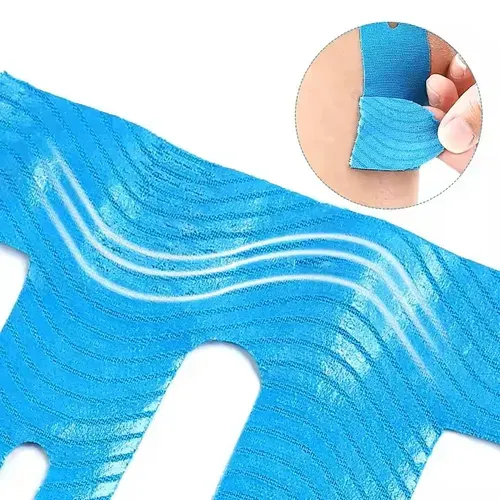 Knee Muscle Patches | 10 Waterproof Elastic Athletic Tapes for Knee Support and Pain Relief | Pre-cut Athletic Tapes for Joint Stabilization, Mesh Knee Bandages for Athletes