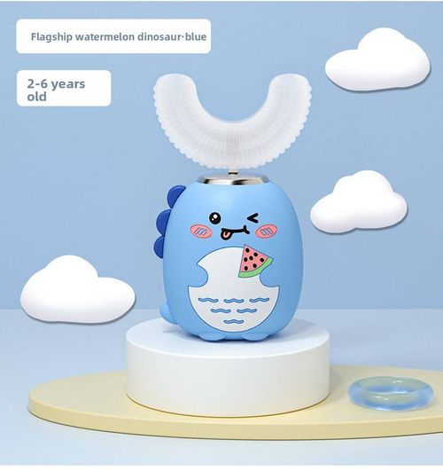 3 Modes 360 Degrees Easy Use Cartoon Rechargeable 3D Food Grade Silicone U Animal Kids Electric Toothbrush