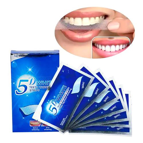 28 tiras de marca própria para cuidados orais, sem peróxido, vegano, hortelã, remove manchas, tiras de clareamento dental 5D para dentes sensíveis
