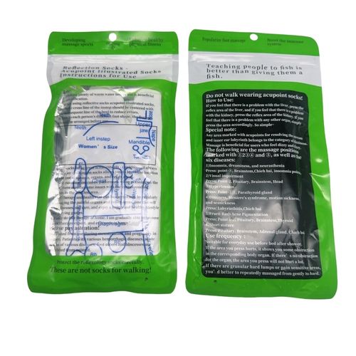 Acupressure Foot Reflexology Cotton Socks With Massage Tool Sticks Sets