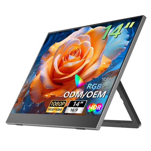 Tela de 13.5 polegadas para laptop PS5, monitor portátil com alto-falantes tipo C, monitor portátil HD-MI