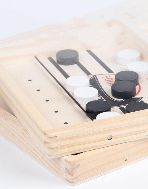 Fast sling puck game is a family game with unique design, ideal for small places. It a fun family board game - fast and smart game for kids and adults