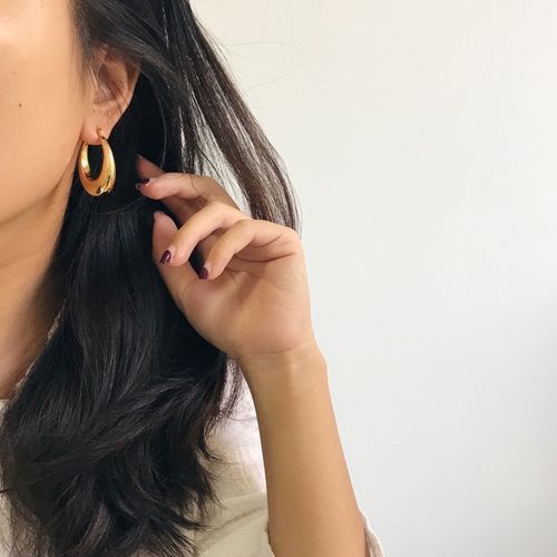 18K gold plated earrings, perfect for Christmas and stocking stuffers