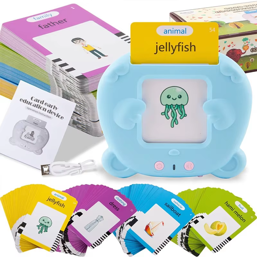 Voice flash card machine, suitable for early childhood learning enlightenment interactive toys, suitable for children's gifts