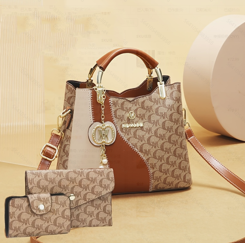 Versatile and stylish handbag, retro and luxurious shoulder and messenger bag