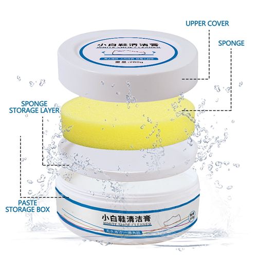 White shoe cleaning cream