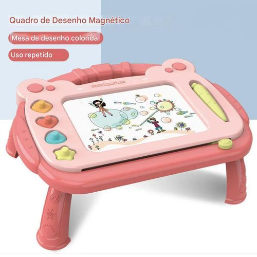 Quadro de desenho magnético infantil, brinquedo de grafite, quadro de escrita, pintura colorida apagável