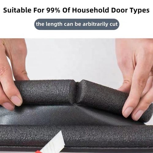 Door seal + stylish sunglasses： Noise Blocker Door Draft Stopper Rubber Bottom Sealing Strip for Door Draft Stoppers and Gap Sealing Door Sealing Strips