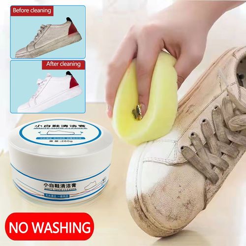 White shoe cleaning cream