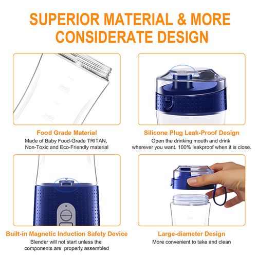 Portable blending cup, personal blending cup for home use, long-life battery, portable blending cup
