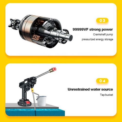 Car wash high pressure portable automatic washer 24 volt electric washer Car wash machine with accessories