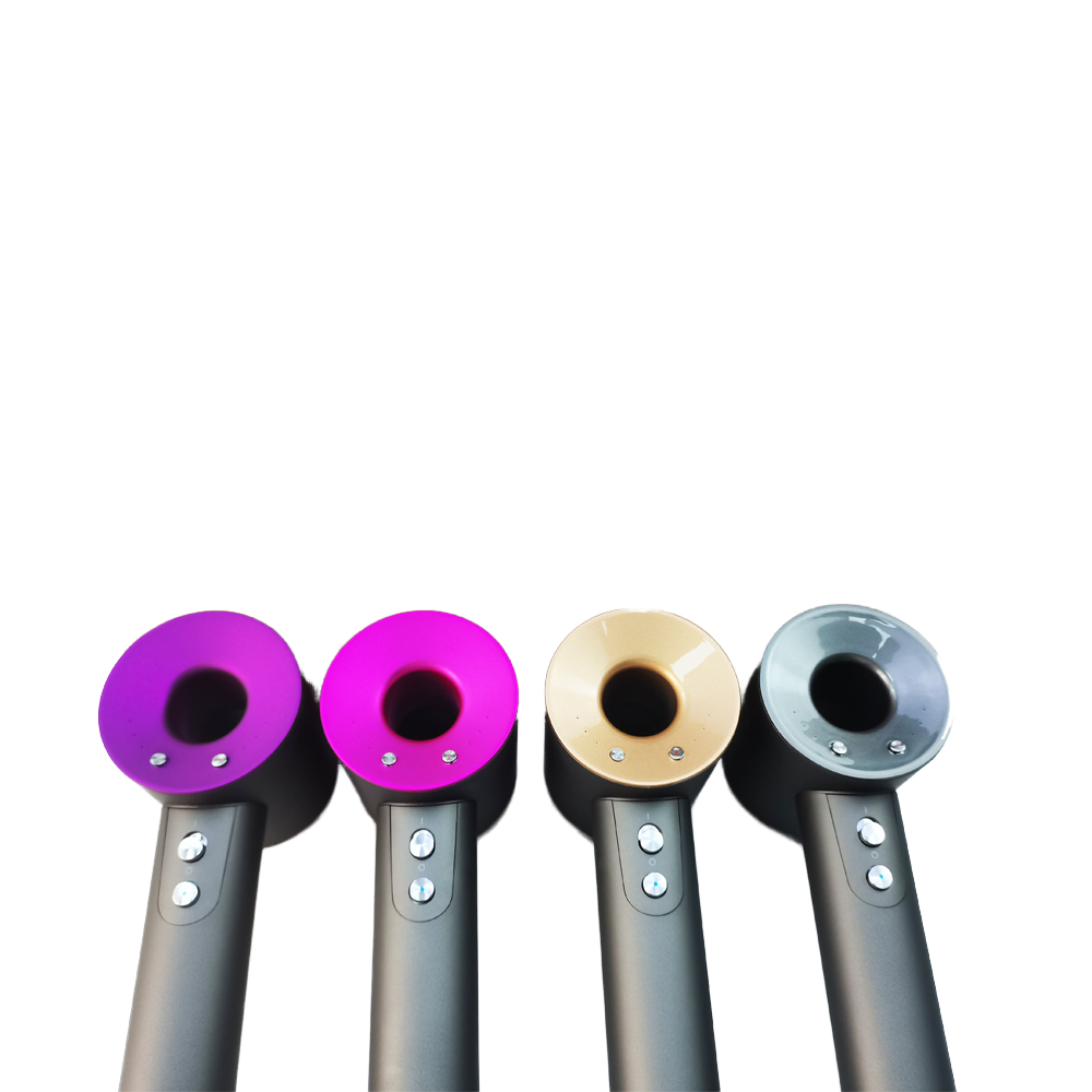 1600W DC Motor Negative Ion Bladeless Hair Dryer with 110,000 RPM and Five Attachments