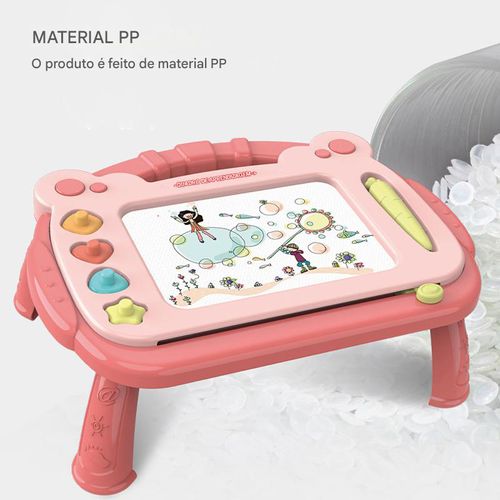 Quadro de desenho magnético infantil, brinquedo de grafite, quadro de escrita, pintura colorida apagável