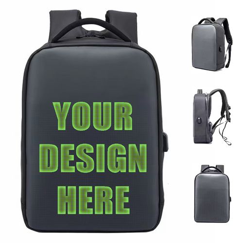 Mobile digital display backpack motorcycle