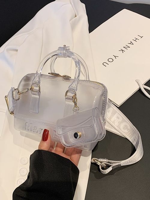 Trendy Jelly Crossbody Bag Macaron Color Pillow Satchel for Fashion Lovers