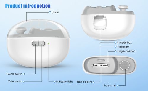 2-in-1 electric nail clippers, scissors, files, safe automatic electric nail clippers suitable for adults, seniors, babies, toddlers and children