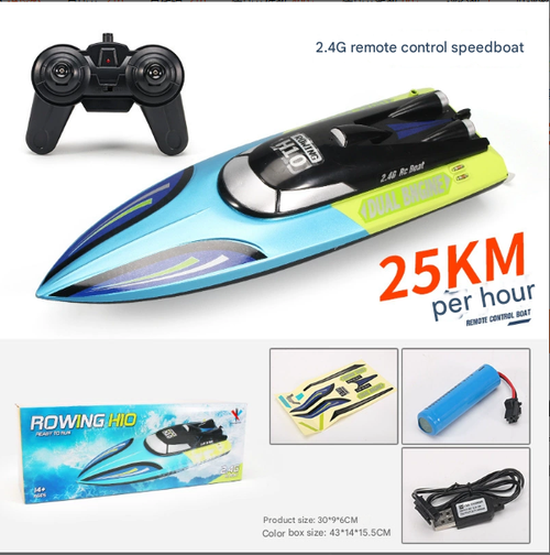2.4G remote control racing boat high-speed yacht anti-collision remote control speedboat self-righting novice level remote control jet boat