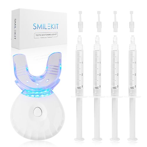 Home Teeth Whitening Gel LED Blue Light Teeth Whitening Kit
