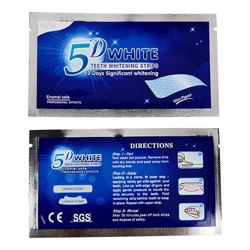 28 tiras de marca própria para cuidados orais, sem peróxido, vegano, hortelã, remove manchas, tiras de clareamento dental 5D para dentes sensíveis