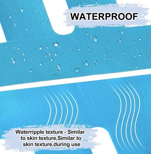 Knee Muscle Patches | 10 Waterproof Elastic Athletic Tapes for Knee Support and Pain Relief | Pre-cut Athletic Tapes for Joint Stabilization, Mesh Knee Bandages for Athletes