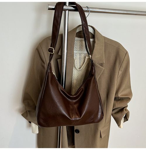 Casual handbag solid color crossbody bag large capacity shoulder bag suitable for girls