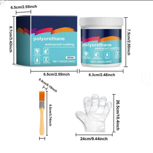 Cola colorida transparente universal anti-vazamento, tinta repelente de água para teto de banheiro, parede, agente à prova d'água invisível