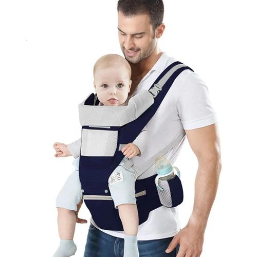 Canguru ergonômico de algodão para bebês, multifuncional, frontal e traseiro, para recém-nascidos e crianças pequenas, armazenamento para crianças e adolescentes