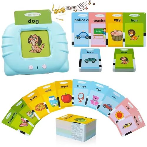 Voice flash card machine, suitable for early childhood learning enlightenment interactive toys, suitable for children's gifts