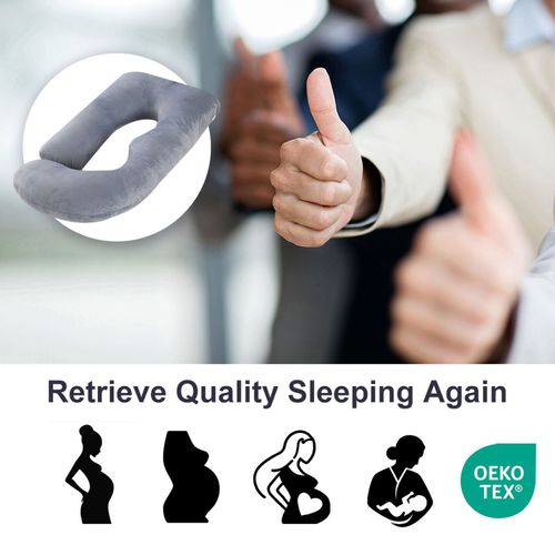 Full body U-shaped pregnancy pillow