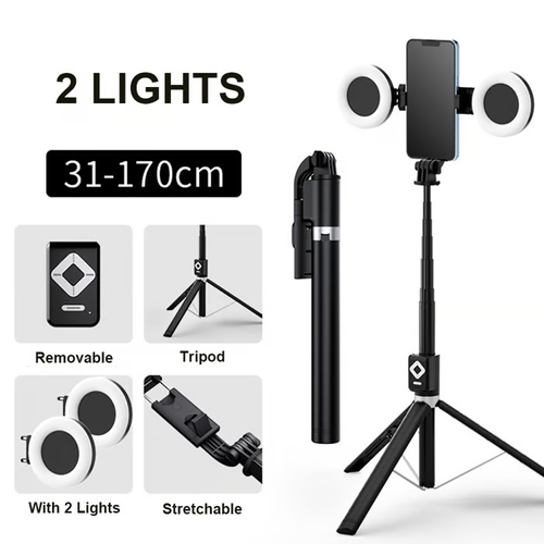 🔥New 6 in 1 Bluetooth Selfie Stick