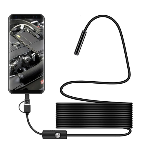 Endoscope Camera Endoscope Borescope Android Type-C USB Inspection Camea for Car(640*480P resolution)