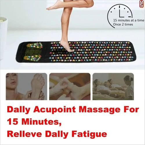 Portable acupressure plate foot massage pad healthy walking foot pressure plate massager imitation goose soft stone leg back