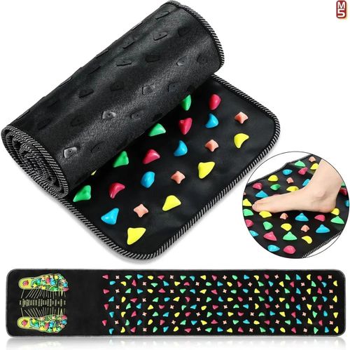 Portable acupressure plate foot massage pad healthy walking foot pressure plate massager imitation goose soft stone leg back