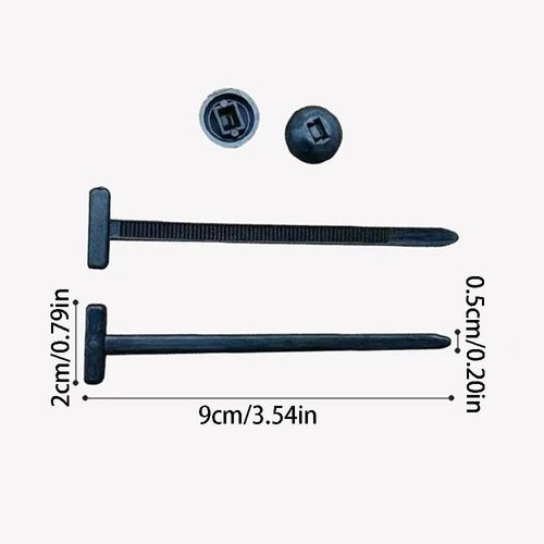 Upgraded Nylon Universal Cable Tie Buckle Heavy-Duty Self-Locking UV-Resistant Black Zip Ties for Car and motorcycle Repairs (100 pieces per pack)