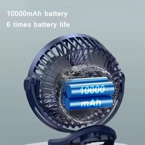 Silent and portable clamp-type fan