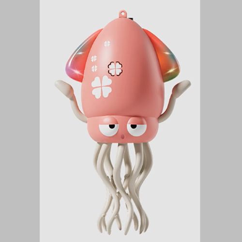 CPC New Design Dancing Octopus Toy Rechargeable Electric Walking Squid Cuttlefish Sensing Crawl Dancing Squid Toys for Kids