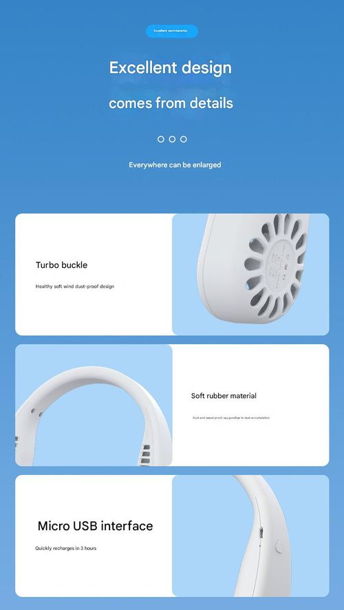 Hanging neck fan cooling bladeless fan