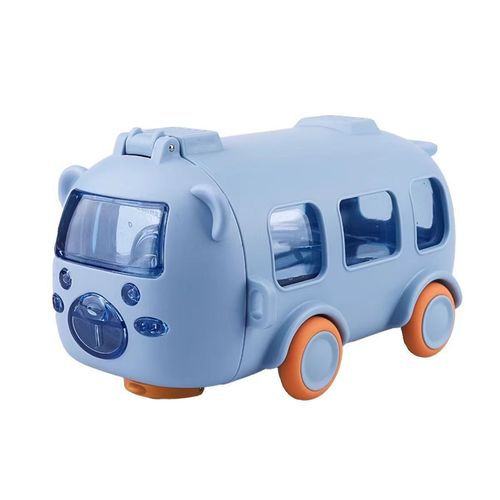 Baby Bus Car Children's Water Cup Factory Source High-value Plastic Cup Straw Toy Tritan Water Cup