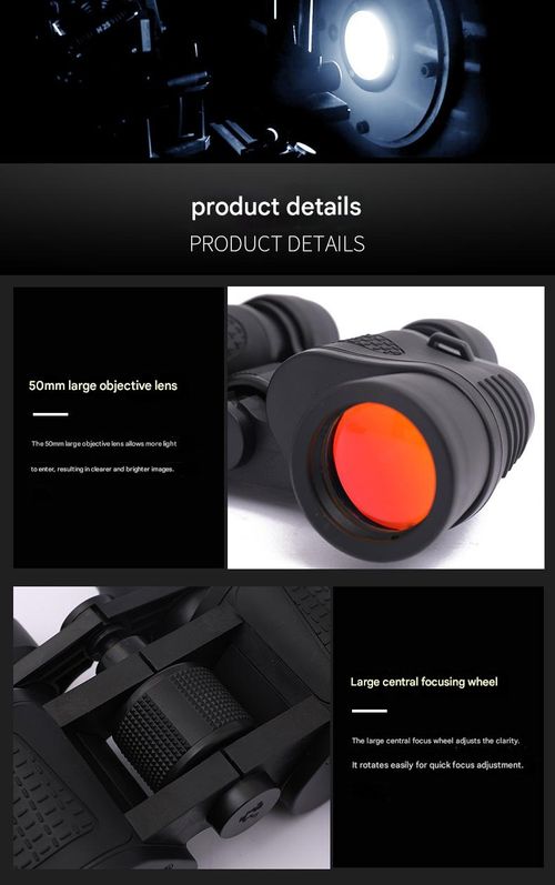 80*80 handheld binoculars high magnification high-definition low-light-level night vision adult outdoor travel