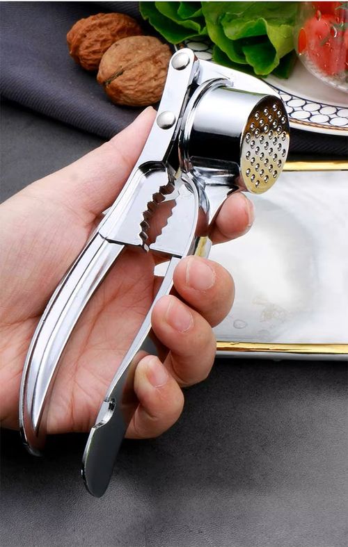Manual garlic crusher, walnut crusher, wine bottle opener 3-in-1
