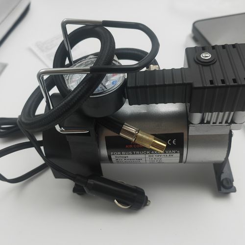 Car tire air pump single cylinder 12V portable metal electric emergency tool