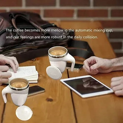 Magnetic Automatic Self-Stirring Coffee Mug