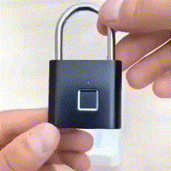 🔒Smart Fingerprint keyless Padlock Waterproof USB Charge