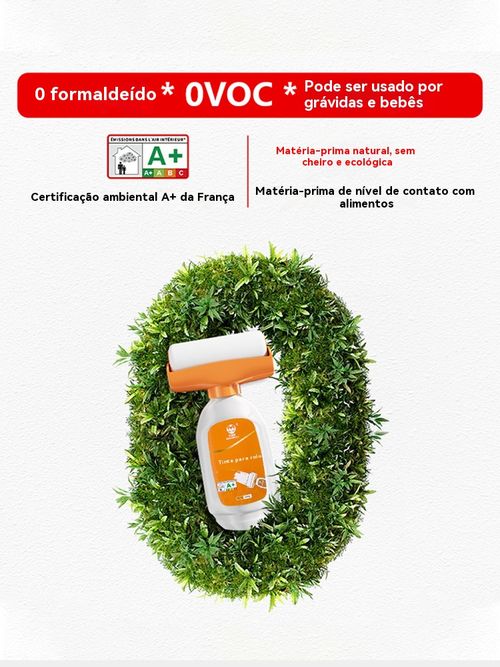 Tinta reparadora de paredes com rolo, livre-se facilmente de manchas e mofo nas paredes.