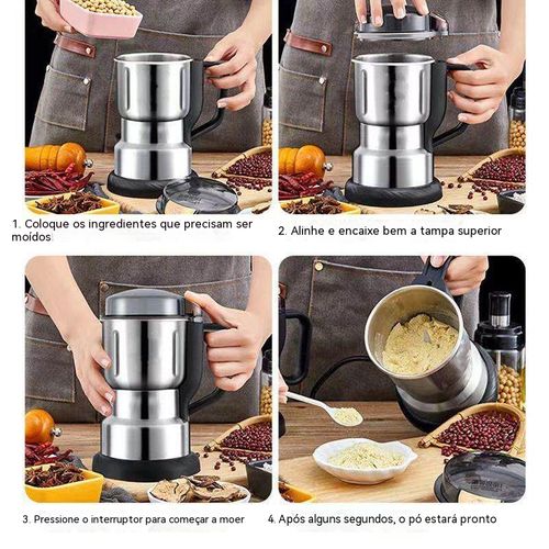 Moedor portátil doméstico, moagem rápida, fácil de utilizar, um excelente auxiliar na cozinha.