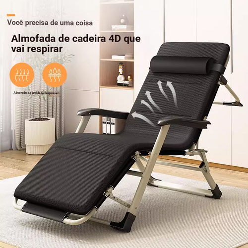 Cama dobrável de soneca de escritório, pode estar sentado ou deitado, tecido respirador 4D, não ocupa espaço.