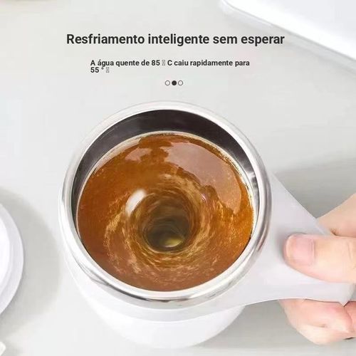 refrigeração inteligente mexer automaticamente a xícara de café, aço inoxidável 304, manter a temperatura por um longo tempo, café, leite em pó, suco dissolve rapidamente