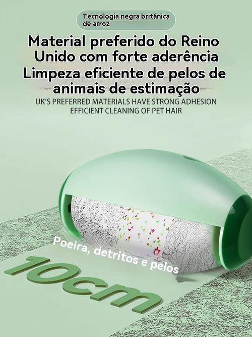 Removedor de pelos lavável, remove facilmente vários tipos de pelos e pó, mantendo as suas roupas limpas a todo momento.