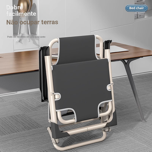 Cama dobrável de soneca de escritório, pode estar sentado ou deitado, tecido respirador 4D, não ocupa espaço.